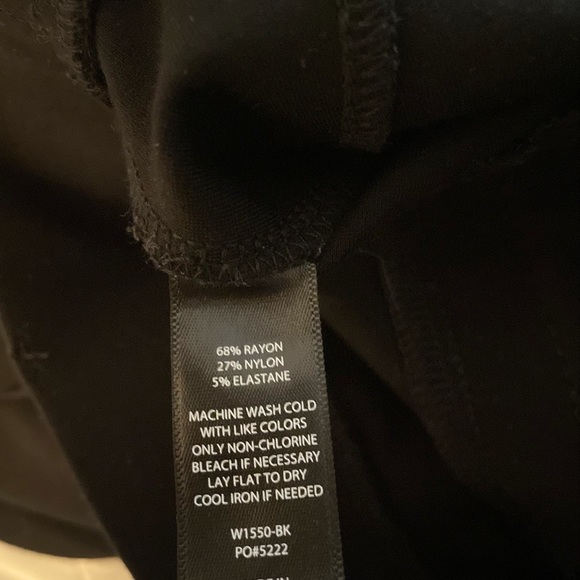 Betabrand Dress Pant Yoga Straight Leg Pants in Black - Picture 6 of 9